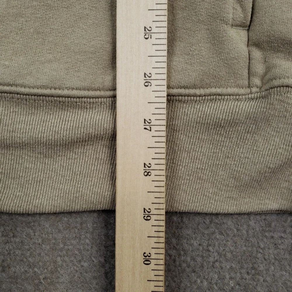 The North Face Hoodie Mens XL Beige Pullover Hooded Fleece Graphic Logo